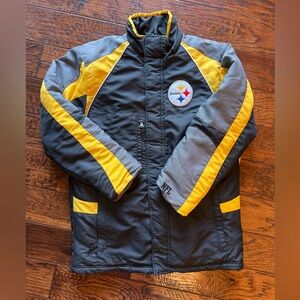 NFL Steelers Performance Jacket in Gray Black and Yellow